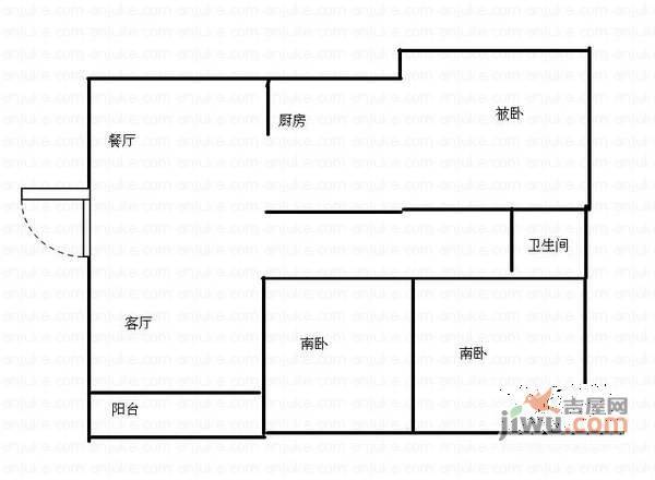茸平苑3室2厅1卫户型图|茸平苑3房2厅2卫户型图_松江茸平苑