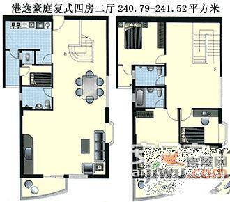 港逸豪庭2室2厅2卫户型图|港逸豪庭2房2厅2卫户型图_罗湖港逸豪庭