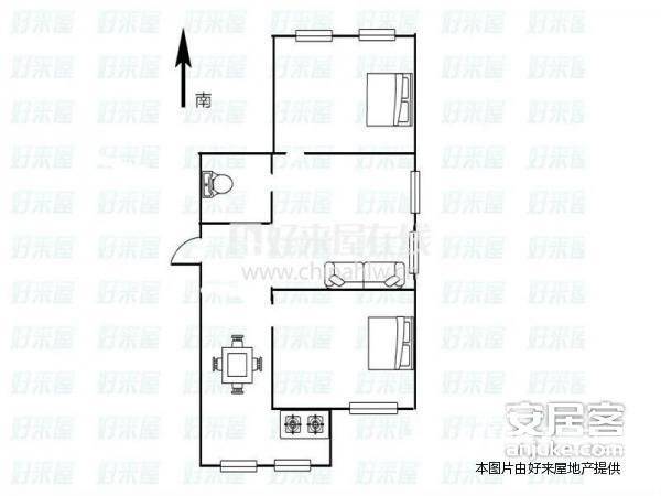 艳粉新城二区3室2厅1卫116㎡户型图