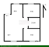 益格名邸2室2厅1卫95㎡户型图