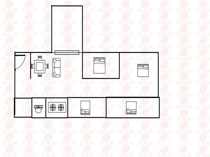 富和名都一期5室2厅2卫135㎡户型图