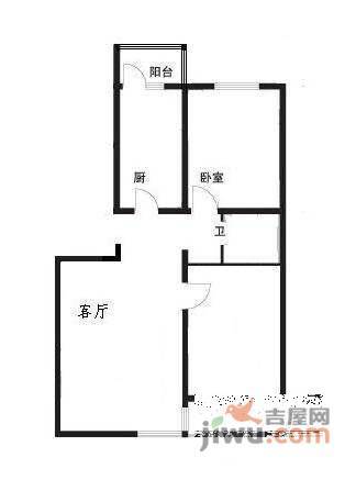 新龙城2室1厅1卫103㎡户型图