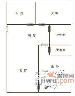 后现代城3室1厅2卫134㎡户型图