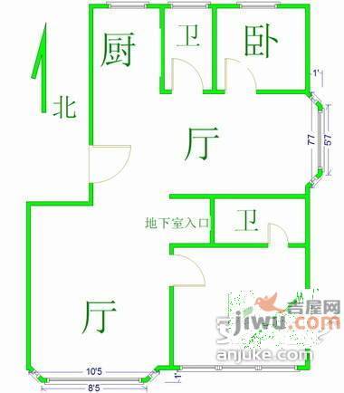 汤泉逸墅2室2厅2卫130㎡户型图