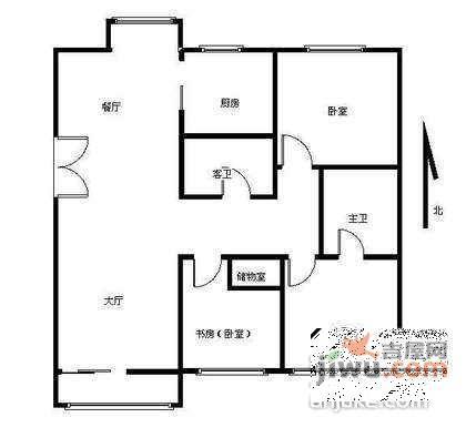 汤泉逸墅3室2厅2卫314㎡户型图