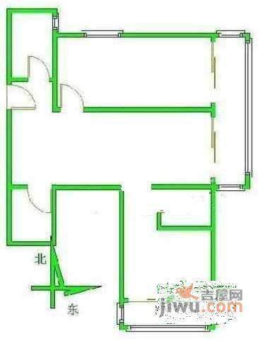 亚运豪庭2室2厅2卫98㎡户型图