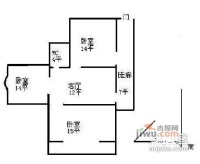东花市北里3室1厅1卫135㎡户型图