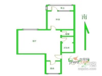 道家园小区1室1厅1卫63㎡户型图