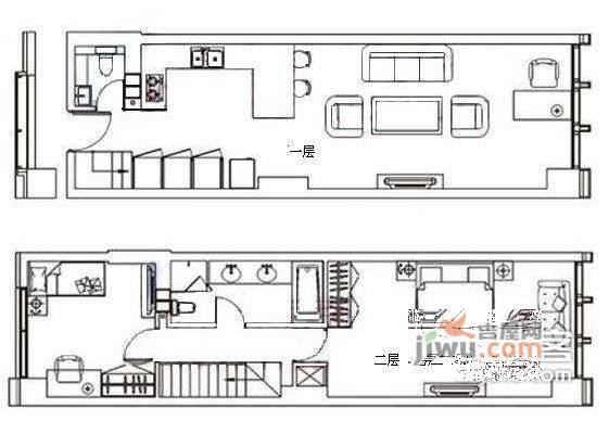 立方庭2室2厅2卫150㎡户型图