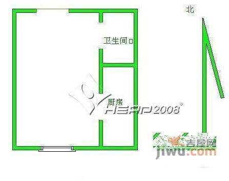 东方雅苑1室0厅1卫50㎡户型图