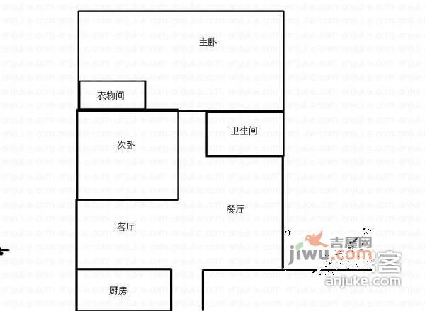 怡景园2室1厅1卫138㎡户型图