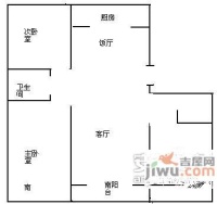 同兴园小区3室2厅1卫95㎡户型图