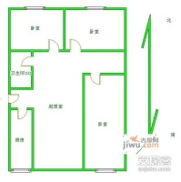 同兴园小区3室1厅1卫93㎡户型图