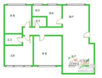 大西洋新城C区3室2厅2卫153㎡户型图