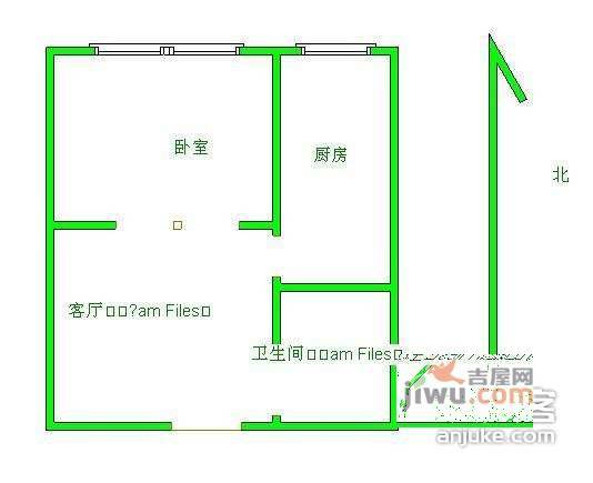 燕清源1室1厅1卫50㎡户型图