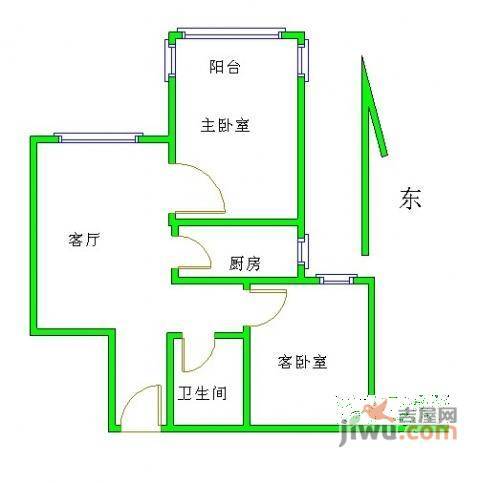 燕清源2室2厅2卫户型图