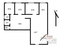 亚运花园3室1厅2卫177㎡户型图