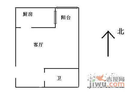 玺萌鹏苑1室0厅1卫41㎡户型图