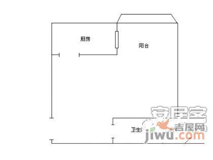 玺萌鹏苑1室1厅1卫68㎡户型图