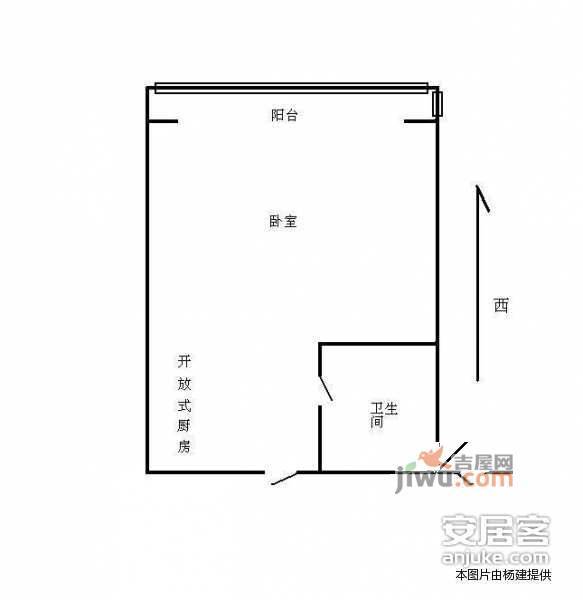 天天朝阳1室1厅1卫85㎡户型图