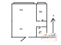 城市亮点1室1厅1卫59㎡户型图