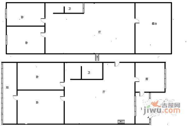 德露苑4室2厅2卫159㎡户型图