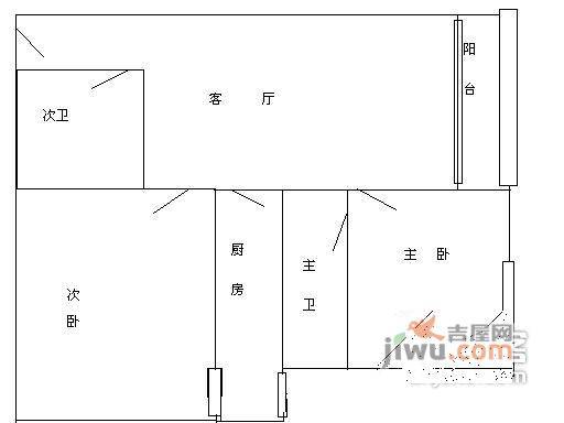 澳林春天五期2室2厅2卫115㎡户型图