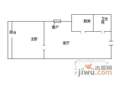 澳林春天五期1室1厅1卫户型图