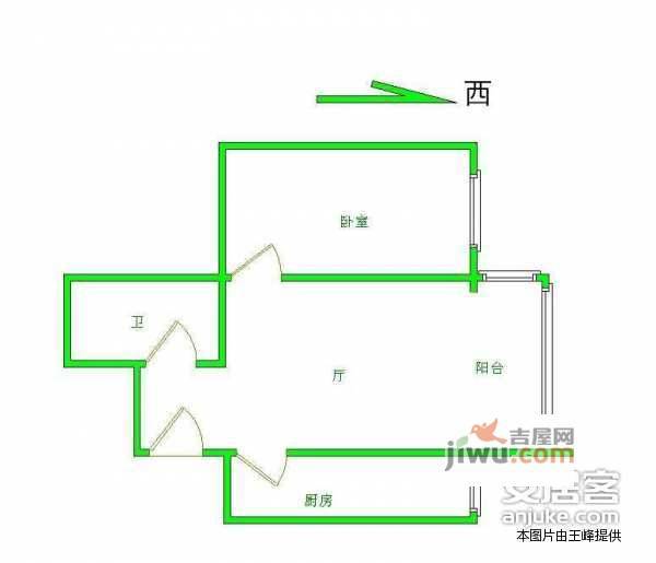 鑫兆雅园1室1厅1卫70㎡户型图