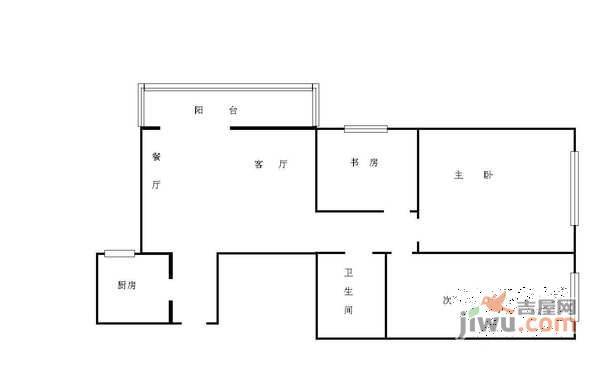 慧时欣园3室1厅1卫户型图