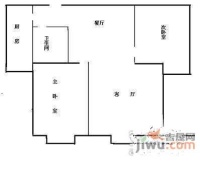 燕尚园2室1厅1卫101㎡户型图