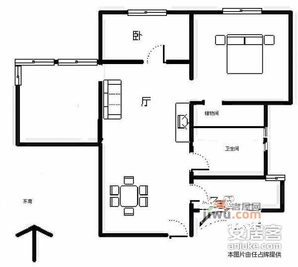 嘉润花园3室2厅2卫174㎡户型图