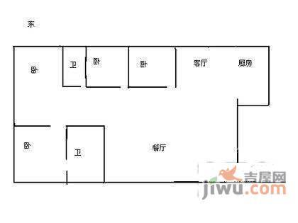 嘉润花园4室2厅2卫178㎡户型图