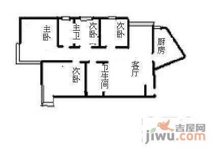 嘉润花园4室2厅2卫178㎡户型图