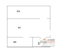 瑞海五区1室1厅1卫75㎡户型图