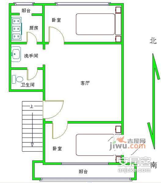 月桂庄园2室2厅1卫193㎡户型图