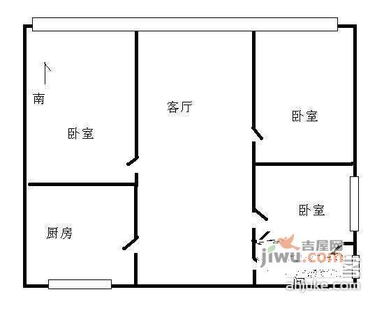 卧龙小区3室2厅2卫430㎡户型图