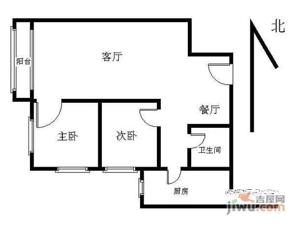 卧龙小区3室1厅1卫152㎡户型图