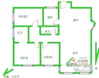 卧龙小区4室1厅2卫184㎡户型图