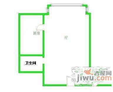 悠乐汇1室1厅1卫71㎡户型图