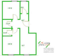 融域嘉园2室1厅1卫109㎡户型图