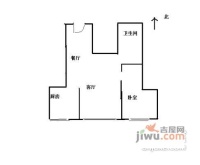 中国房子1室1厅1卫73㎡户型图