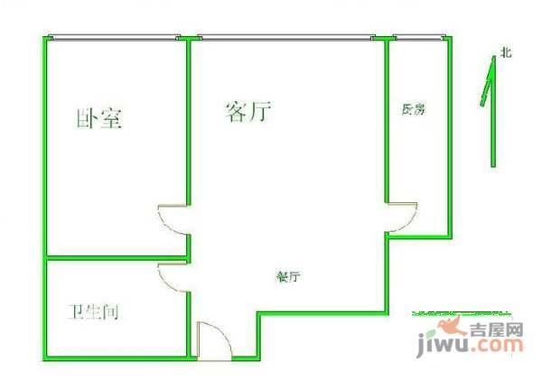 凤凰城一期1室1厅1卫107㎡户型图