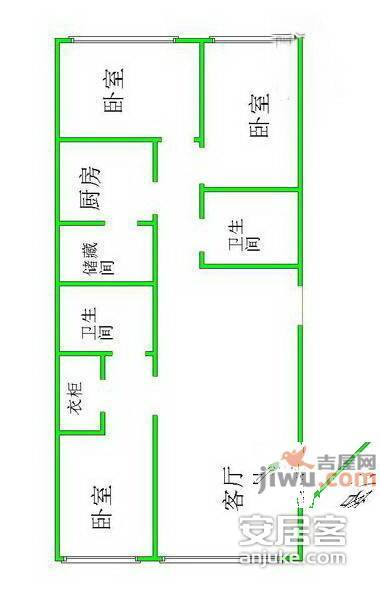 凤凰城一期3室2厅2卫249㎡户型图