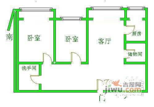 华龙美树2室2厅2卫130㎡户型图