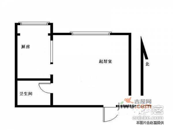 华龙美树1室0厅1卫40㎡户型图