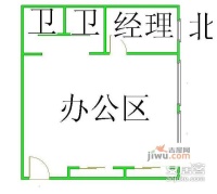 润枫德尚国际公寓1室1厅1卫142㎡户型图