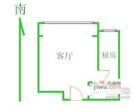 佳和宜园1室1厅1卫49㎡户型图