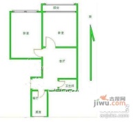 柳芳北里社区2室2厅1卫82㎡户型图