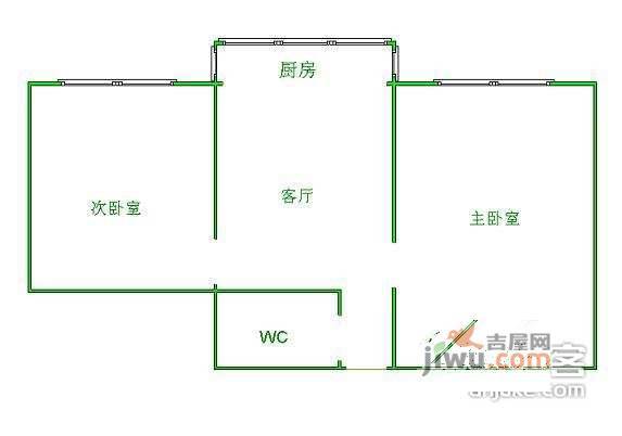 柳芳北里社区2室1厅1卫185㎡户型图